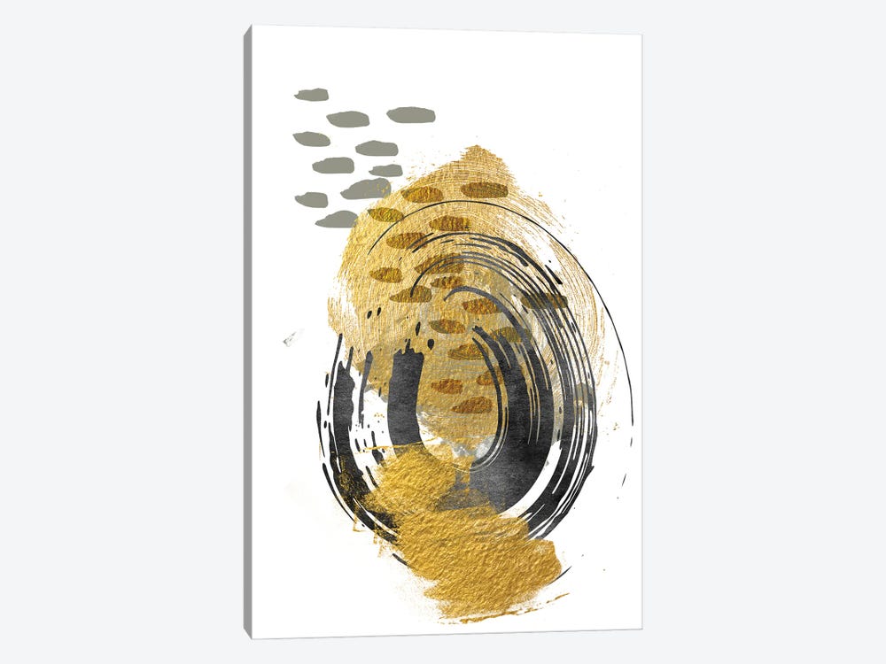 Gold Meets Neutrals II by Andrea Haase 1-piece Canvas Art Print
