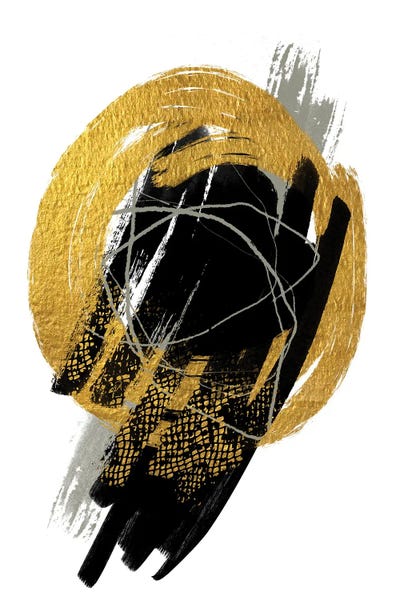 Gold Meets Neutrals III by Andrea Haase art print