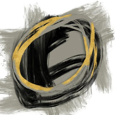 Gold Meets Neutrals IX by Andrea Haase art print