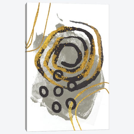 Gold Meets Neutrals VI Canvas Print #HSE32} by Andrea Haase Canvas Art Print