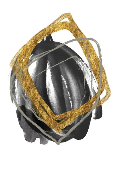 Gold Meets Neutrals VII by Andrea Haase art print