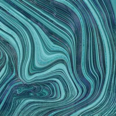 Liquid Stone Turquoise by Andrea Haase art print