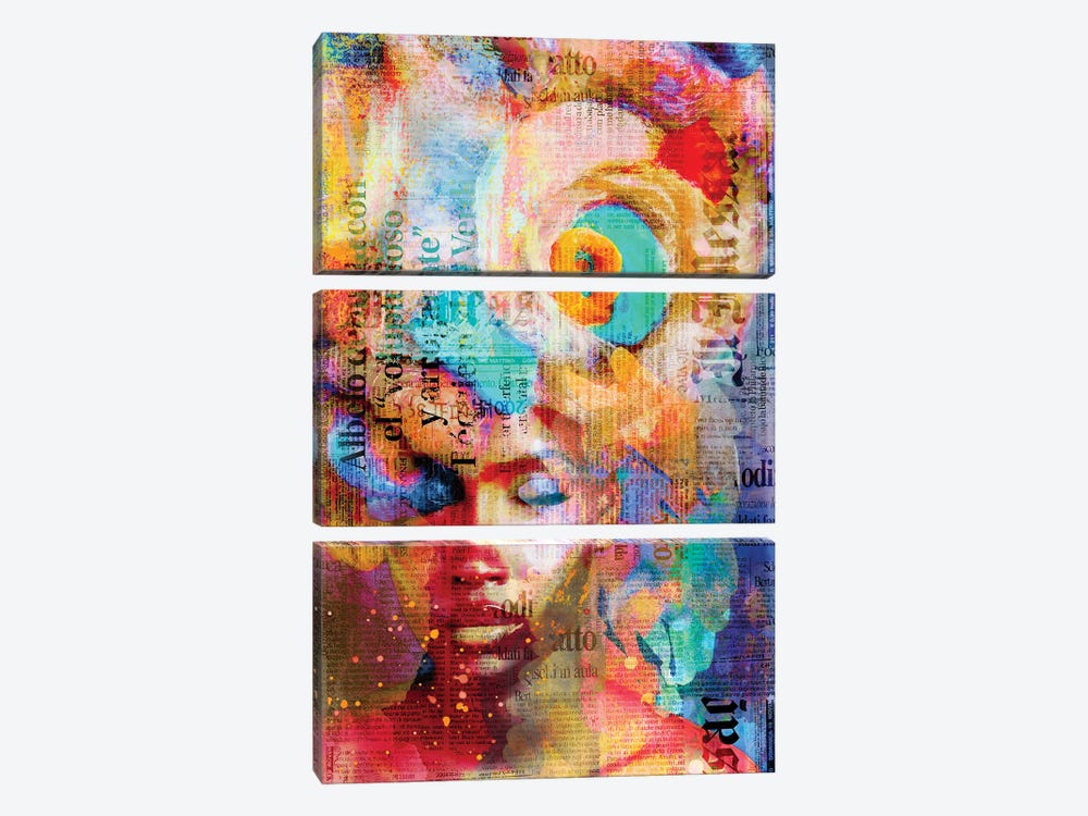New York City Girl by Andrea Haase 3-piece Canvas Wall Art