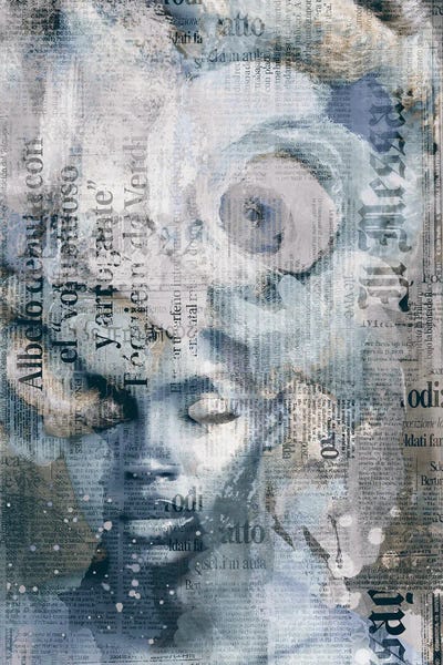 Andrea Haase: New York City Girl Blue Grey by Andrea Haase