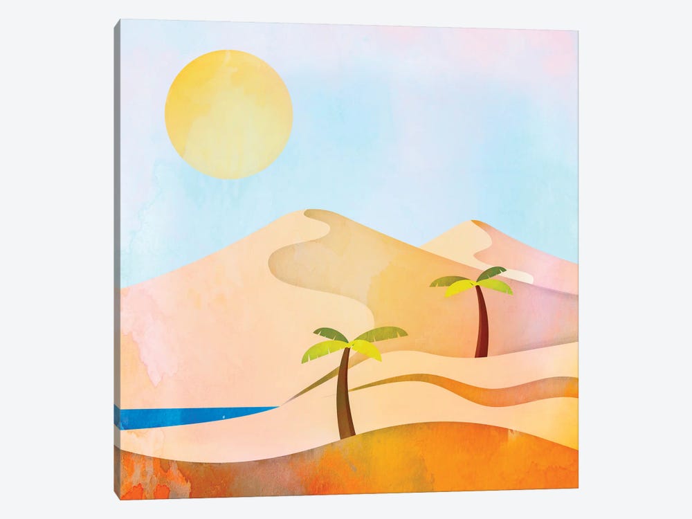 Oasis Sunset by Andrea Haase 1-piece Canvas Wall Art