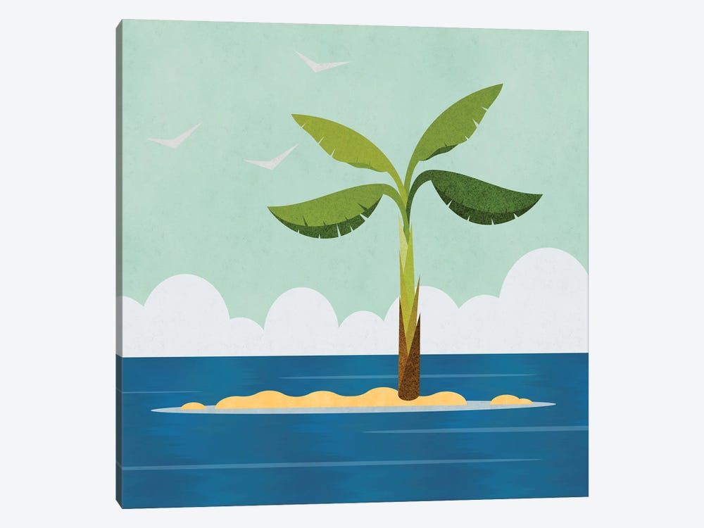 Palm Tree Island by Andrea Haase 1-piece Canvas Artwork