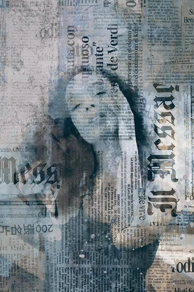 Andrea Haase: Sao Paulo City Girl Blue Grey by Andrea Haase