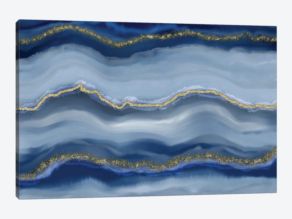 Blue Gemstone Luxury by Andrea Haase 1-piece Canvas Art
