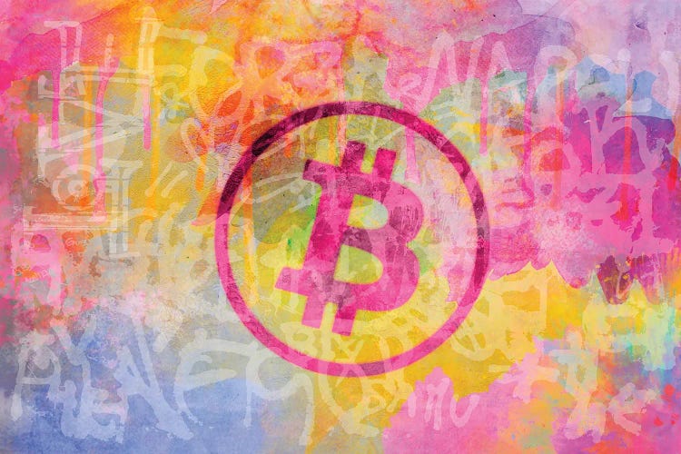 Street Art Bitcoin by Andrea Haase wall art