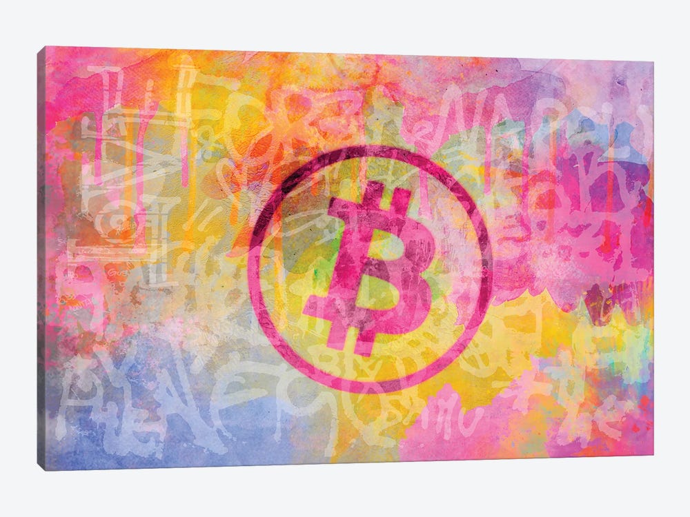 Street Art Bitcoin by Andrea Haase 1-piece Canvas Art Print