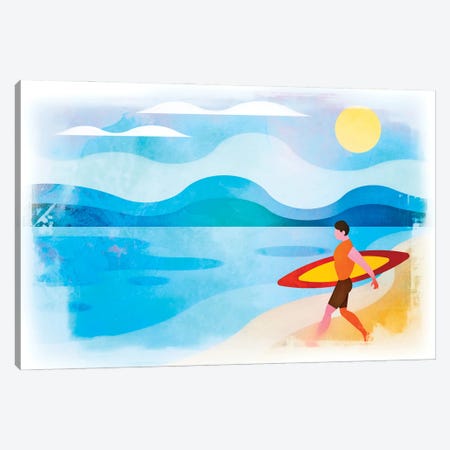 Surfers Paradise Canvas Print #HSE75} by Andrea Haase Canvas Art