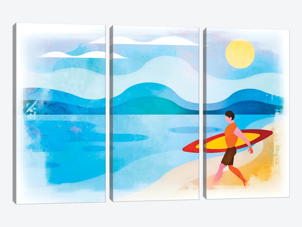 Surfers Paradise by Andrea Haase 3-piece Canvas Artwork