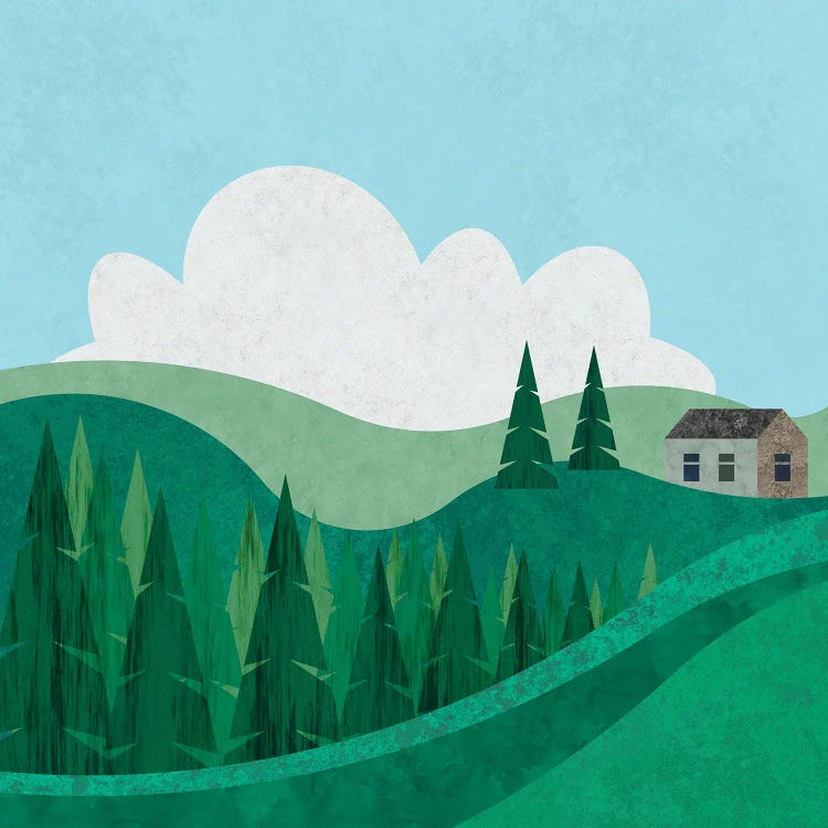 The House On The Hill by Andrea Haase wall art