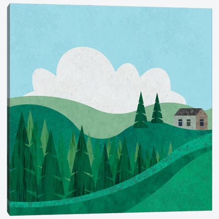 The House On The Hill Canvas Print #HSE76} by Andrea Haase Canvas Artwork