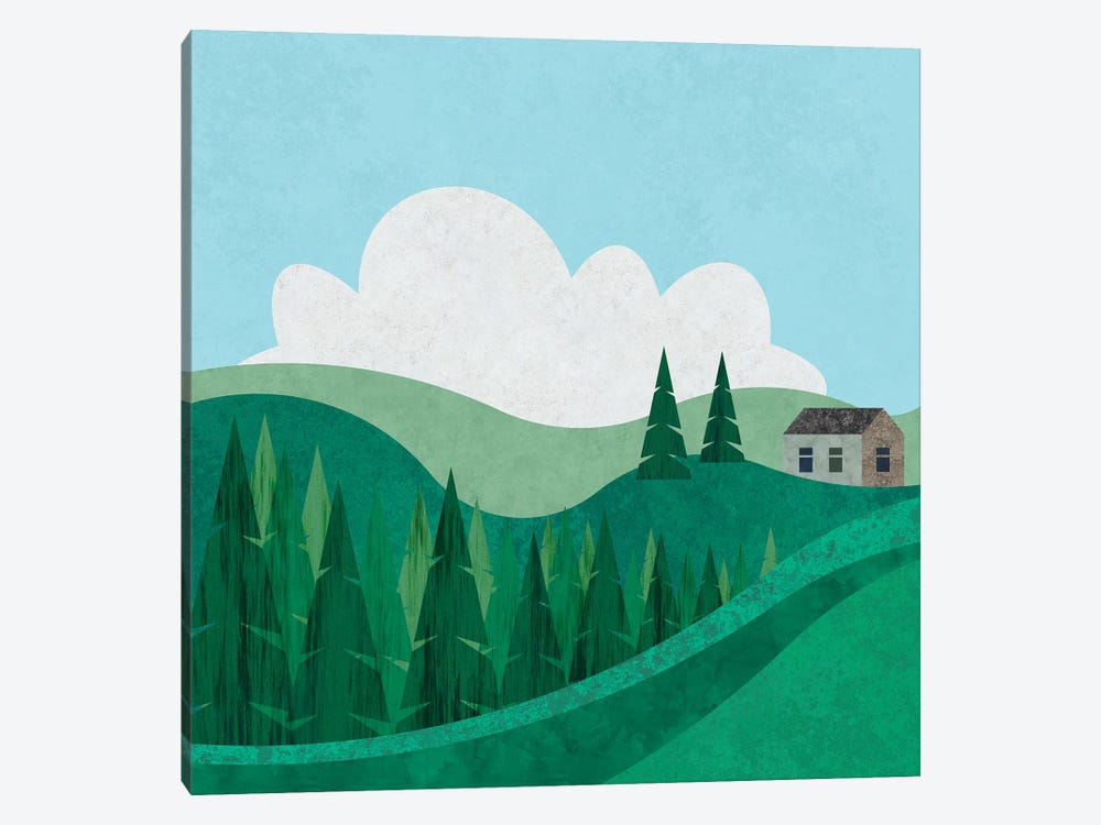 The House On The Hill by Andrea Haase 1-piece Canvas Print