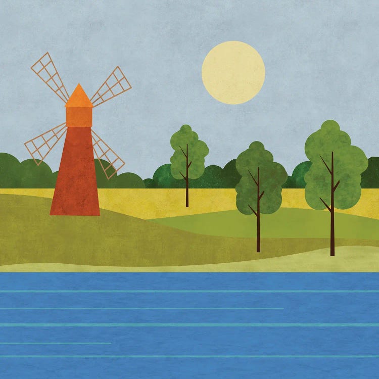 The Old Windmill by Andrea Haase wall art