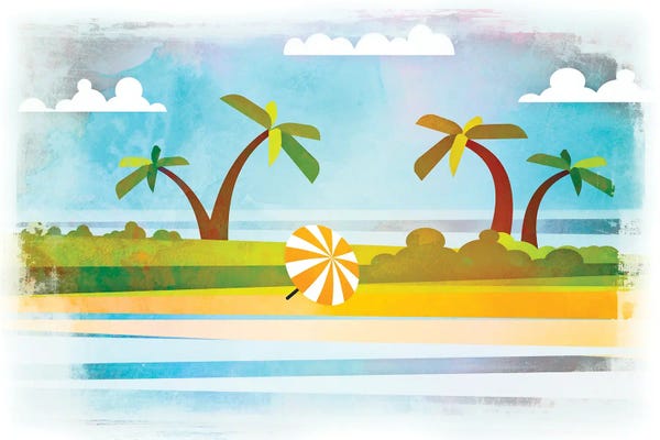 Andrea Haase: Tropical Beach Day by Andrea Haase