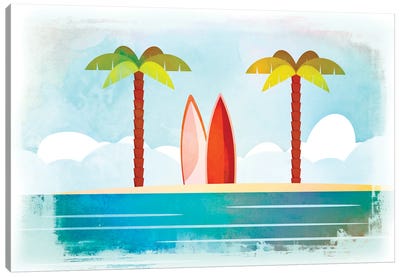 Tropical Island Canvas Art Print - Andrea Haase
