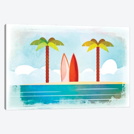 Tropical Island Canvas Print #HSE79} by Andrea Haase Canvas Art Print