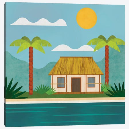 Tropical Island Hideaway Canvas Print #HSE80} by Andrea Haase Canvas Art