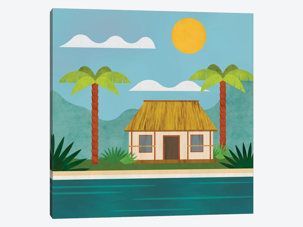Tropical Island Hideaway by Andrea Haase 1-piece Canvas Art