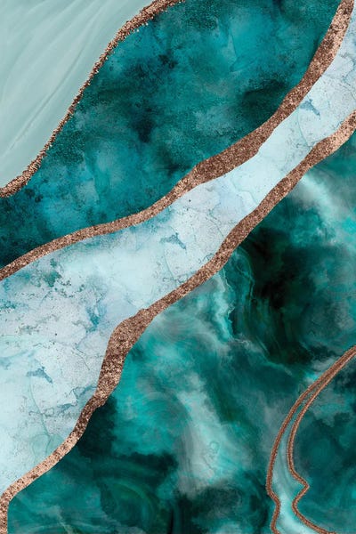 Turquoise Gemstone Luxury by Andrea Haase art print