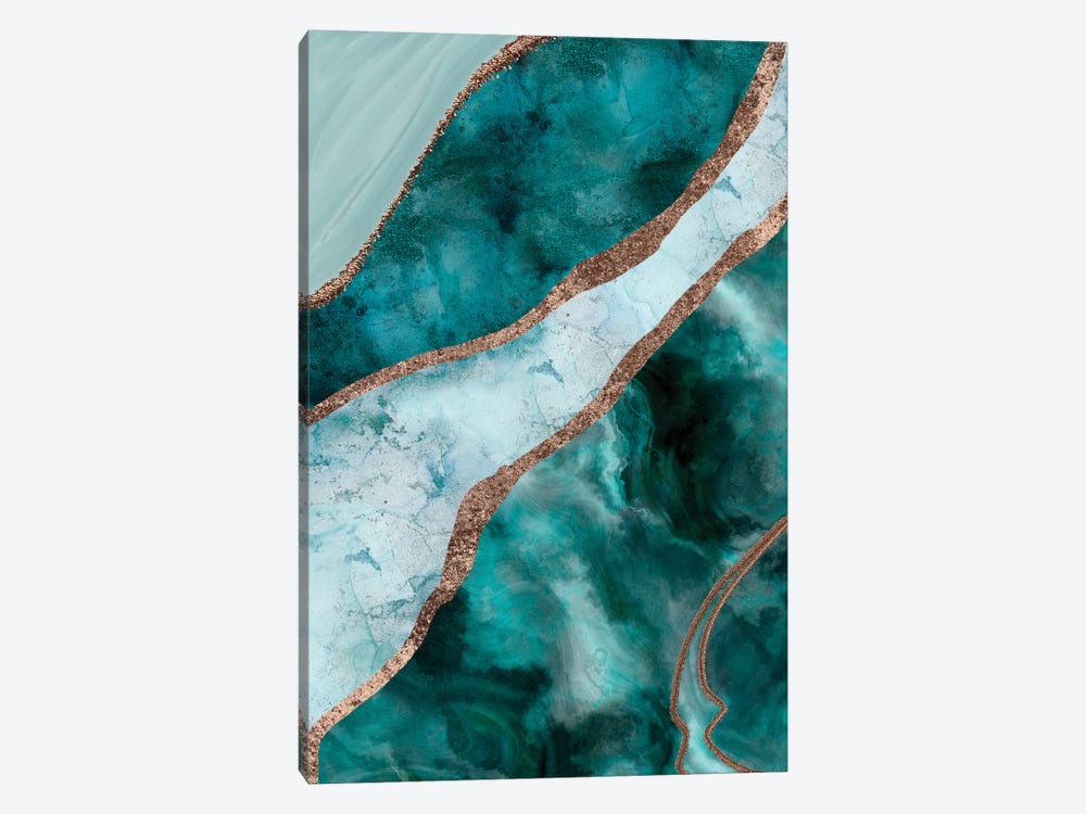 Turquoise Gemstone Luxury by Andrea Haase 1-piece Art Print