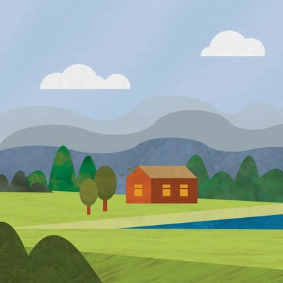 Woodland Hideaway by Andrea Haase art print