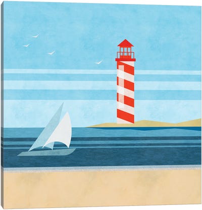 Cape Cod Lighthouse Canvas Art Print - Andrea Haase