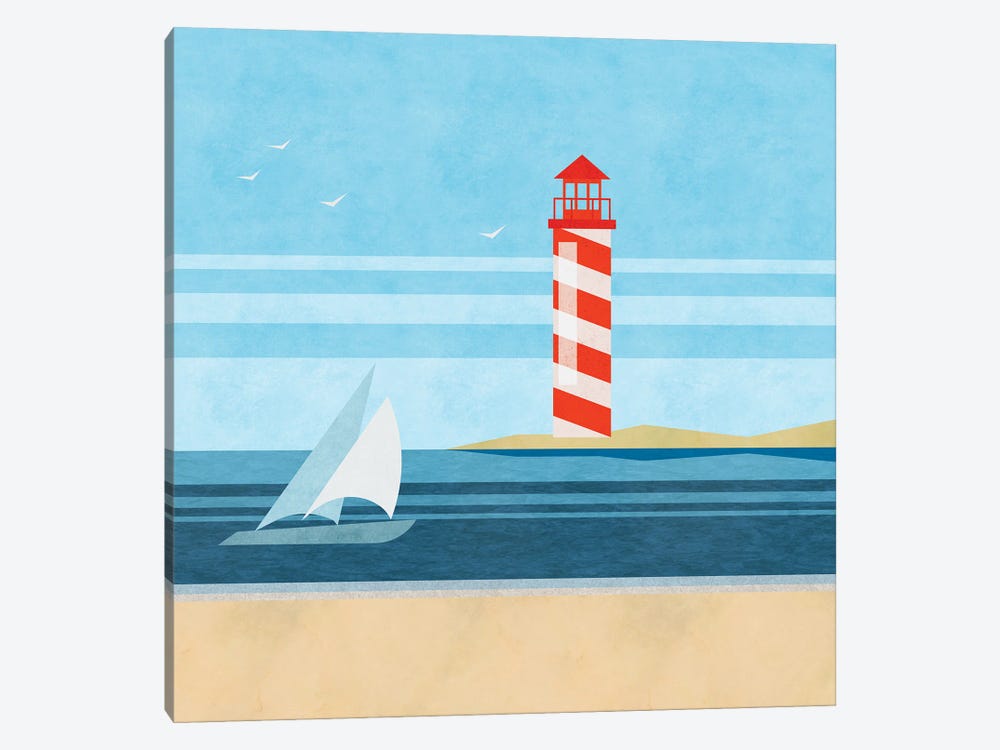 Cape Cod Lighthouse by Andrea Haase 1-piece Canvas Art