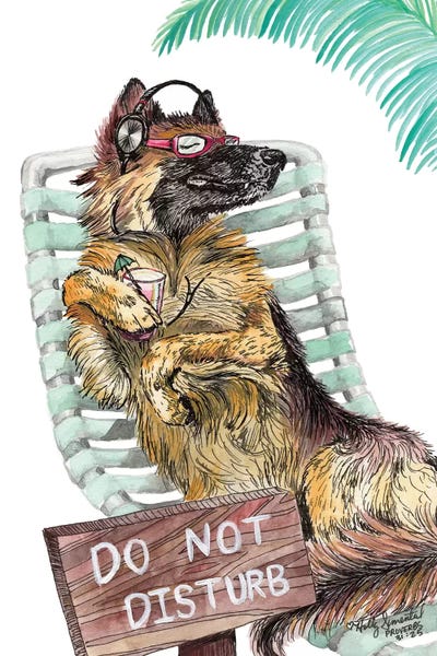 German Shepherds: Lounge In The Sun by Holly Simental