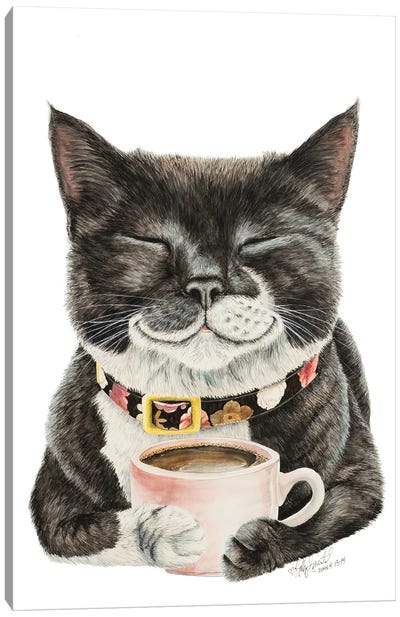 Purrfect Morning Canvas Art Print - Pet Obsessed