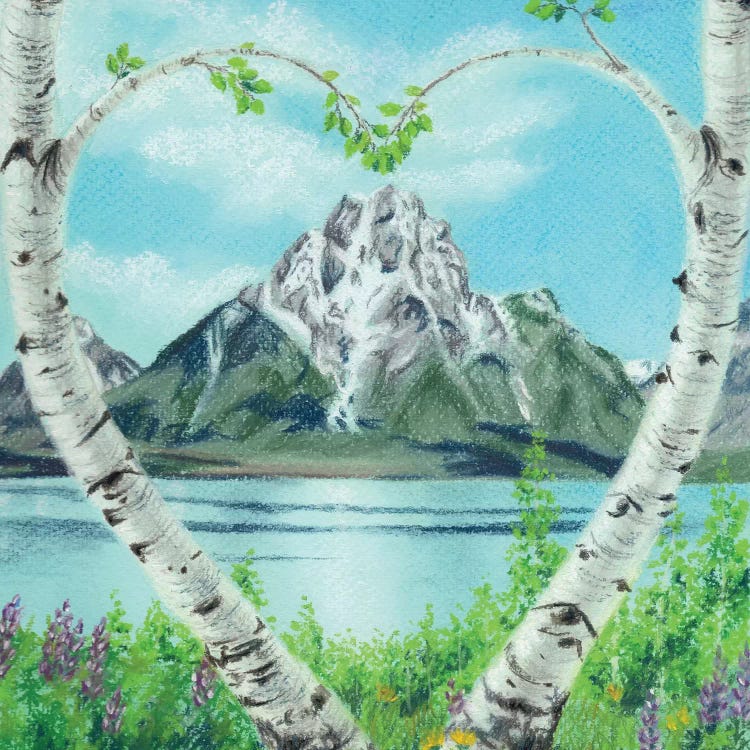Teton Heart by Holly Simental wall art