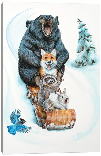 The Big Hill Canvas Art Print - Animal Lover
