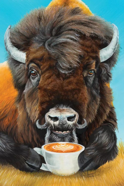 Bison Latte by Holly Simental wall art