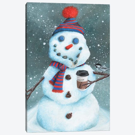 Snow More Coffee Canvas Print #HSI30} by Holly Simental Art Print