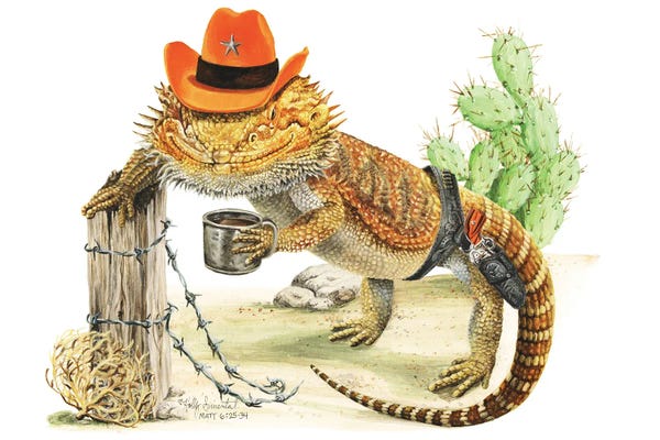 Lizards: Draggin' In The Morning by Holly Simental