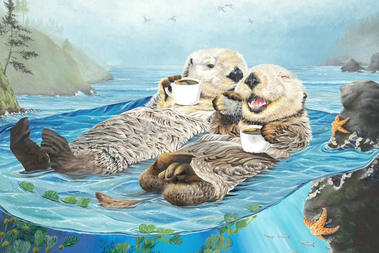 We Have Each Otter by Holly Simental canvas print