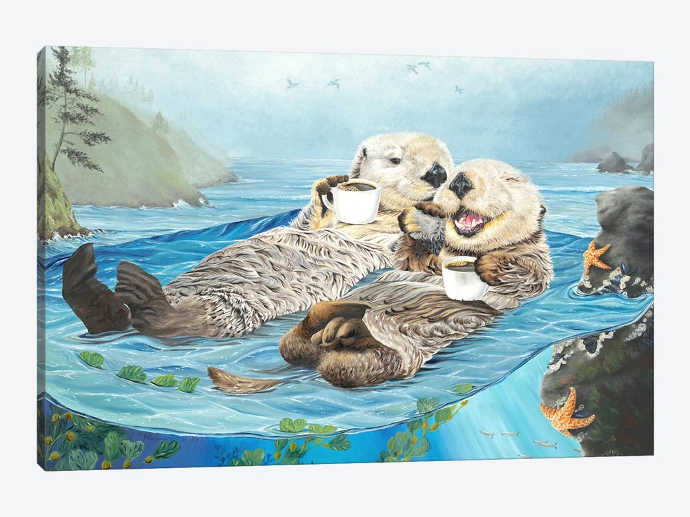 We Have Each Otter by Holly Simental 1-piece Art Print