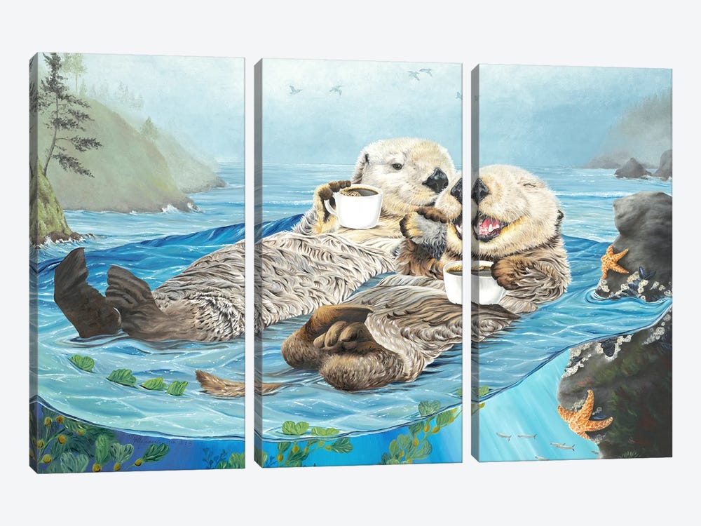 We Have Each Otter by Holly Simental 3-piece Art Print