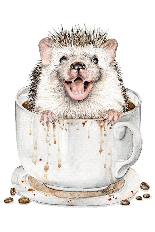 Coffee Hog by Holly Simental wall art