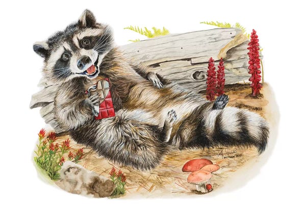 Raccoons: Chocolate Bandit by Holly Simental