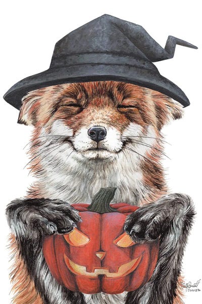 Pumpkins: Morning Fox Halloween by Holly Simental