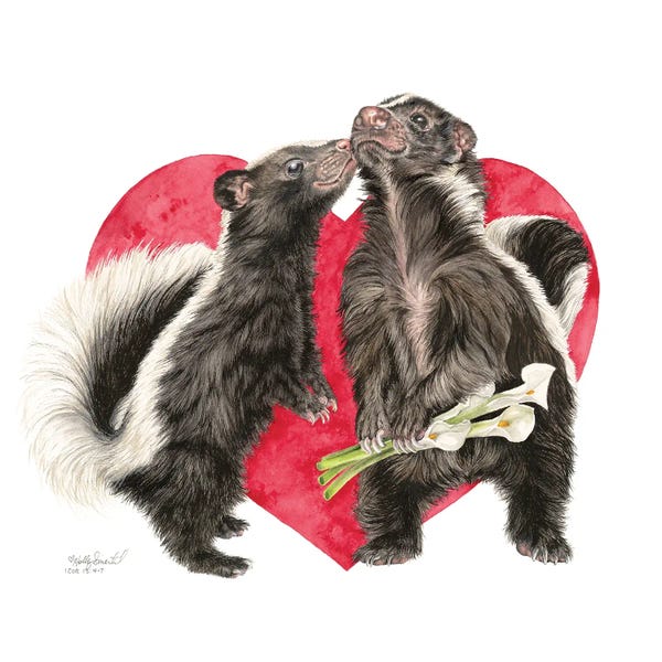 Skunks: I Love You Stinker by Holly Simental