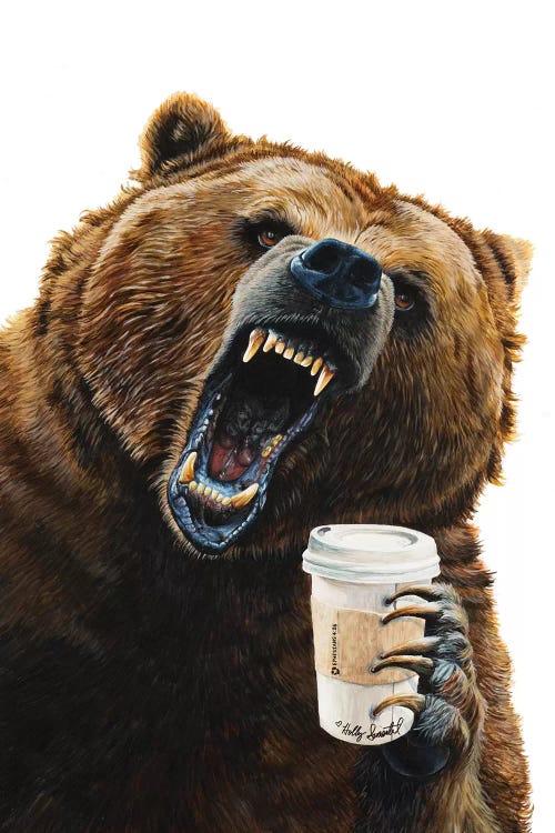 Grizzly Mornings by Holly Simental wall art