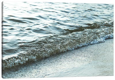 Waves Coming Onto Land Canvas Art Print - Henrike Schenk