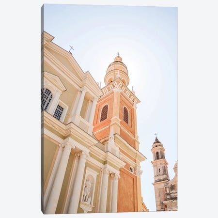 Colorful Architecture In Menton, France Canvas Print #HSK106} by Henrike Schenk Art Print