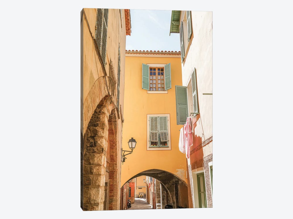 Colorful Houses In Menton, France by Henrike Schenk 1-piece Canvas Artwork