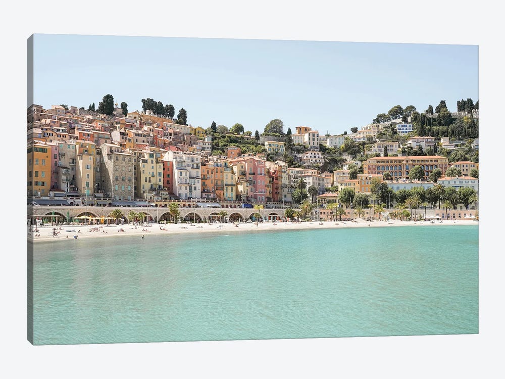 The Colorful Coast Of Menton by Henrike Schenk 1-piece Art Print