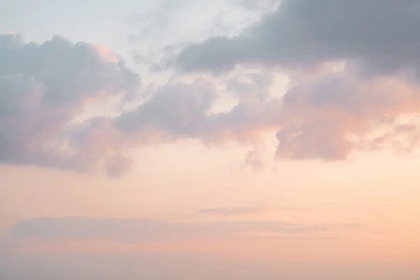Head In The Clouds: Dreamy Pastel Color Sunset by Henrike Schenk